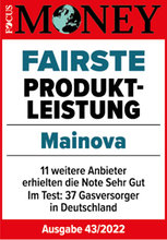 Siegel_Fairster Gasversorger_Produktleistung_2022_Mainova