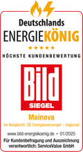 Siegel Deutschlands Energiekönig - Höchste Kundenbewertung