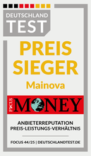 Preissieger Mainova Siegel von Focus Money