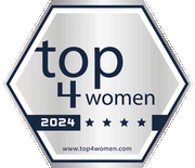 Siegel des Logo Top4women Silver 2024
