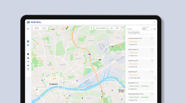 © Mainova Grafik mit Darstellung der App auf einen Tablet