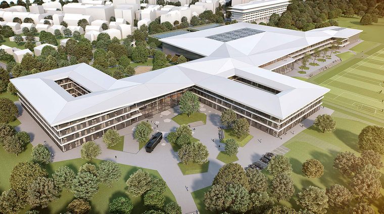 © DFB Grafik des DFB-Campus aus der Vogelperspektive