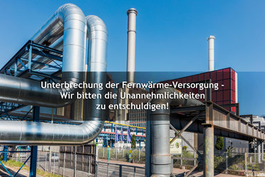© Mainova AG Bild und Hinweis auf Fernwärme-Unterbrechung