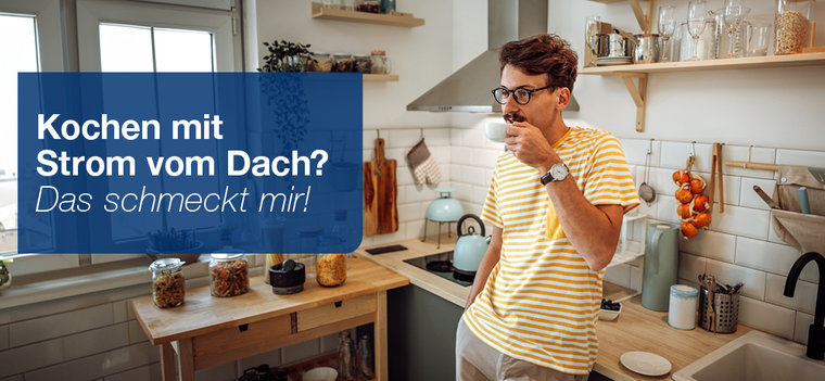 © Getty Images - mixetto Mann steht an seiner Spüle und nippt an einer Tasse