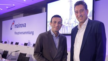 Frankfurts Oberbürgermeister Mike Josef und Mainova-Vorstandsvorsitzender Dr. Michael Maxelon