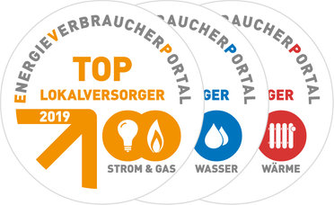 Logos dreier Verbraucherauszeichnungen
