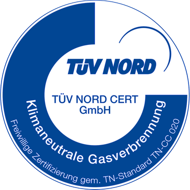 Erdgas Klima Plus TÜV Nord Siegel