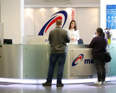 Mainova Service Center Empfang
