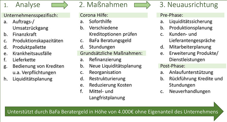 Baumdiagram zu Maßnahmen der Bundesregierung