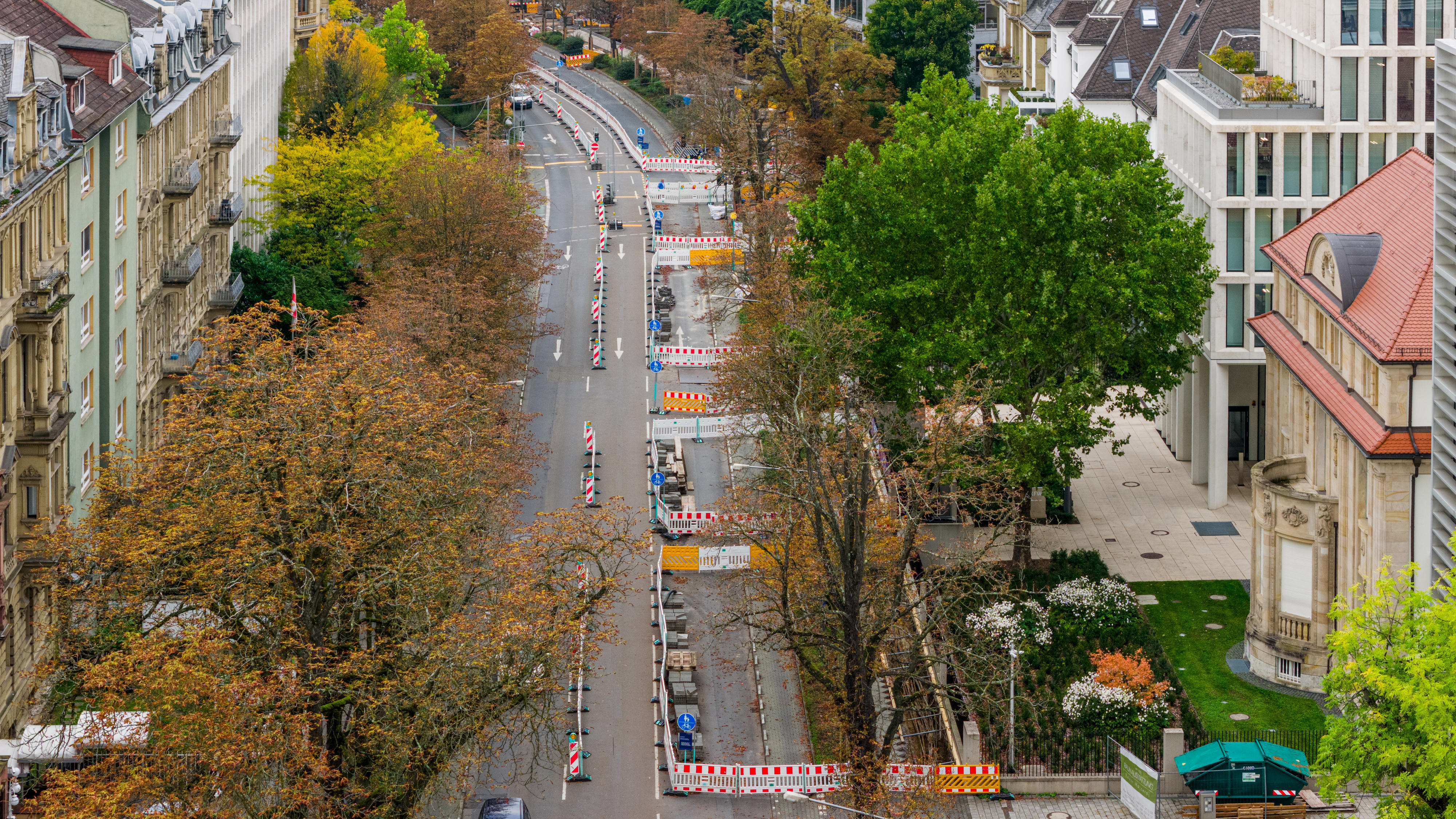 Baustelle in einer Straße