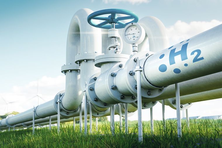 © www.istockphoto.com/Petmal Eine Wasserstoffpipeline.