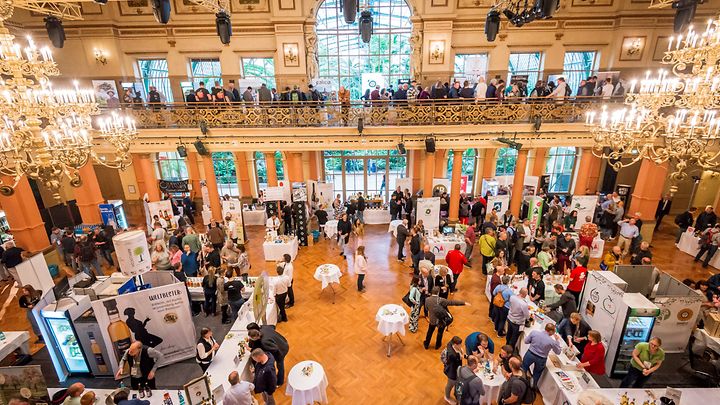 Bild von der Apfelweinmesse Cider World Frankfurt von oben