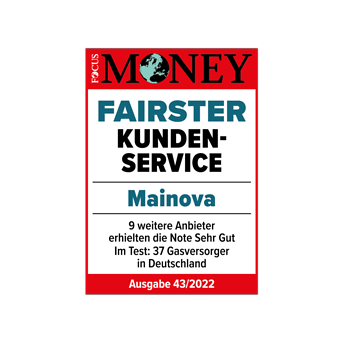 Siegel_Fairster Gasversorger_Kundenservice_2022_Mainova