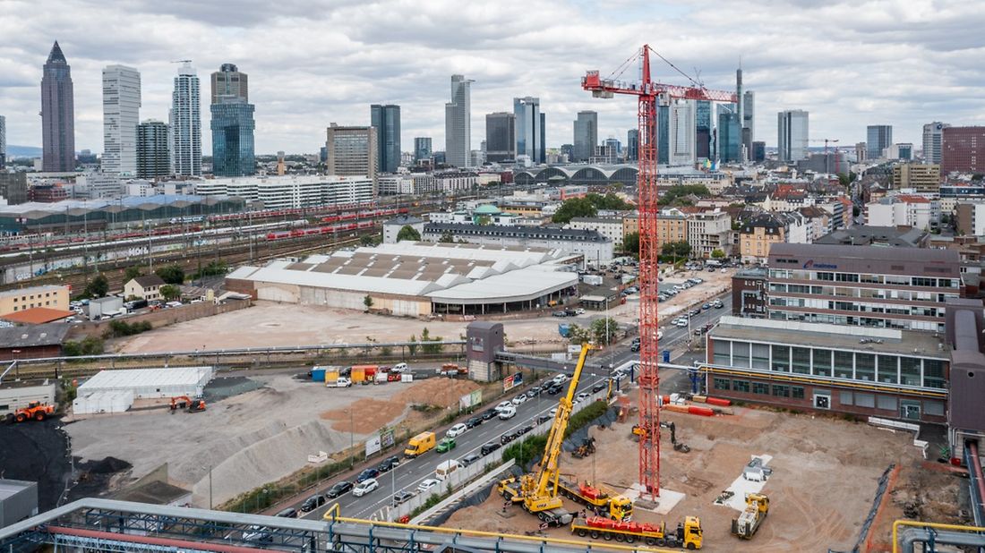 Impressionsbild der Baustelle am Heizkraftwerk West