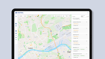 © Mainova Grafik mit Darstellung der App auf einen Tablet