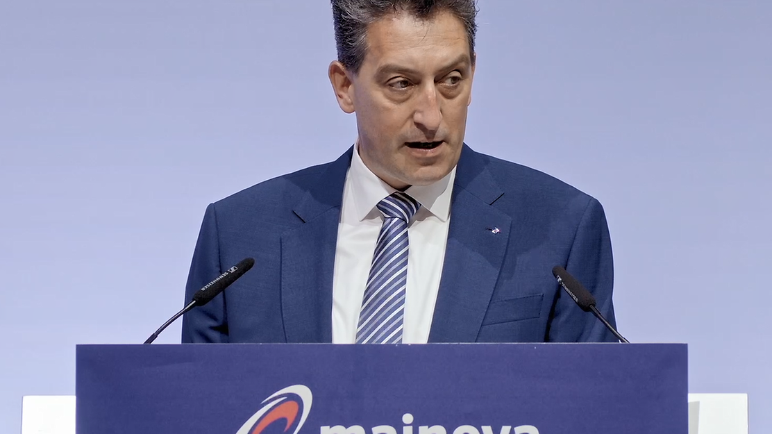 © Mainova Dr. Michael Maxelon spricht zur Hauptversammlung 2024