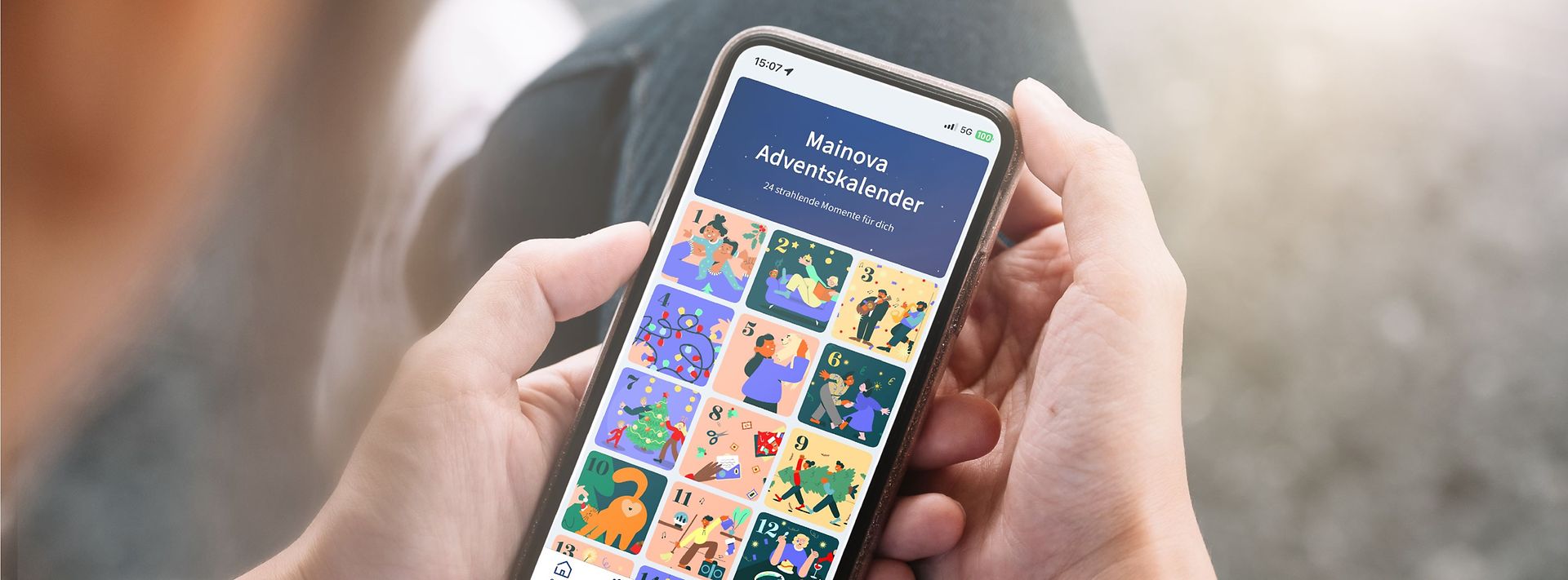 Mainova App mit dem Adventskalender