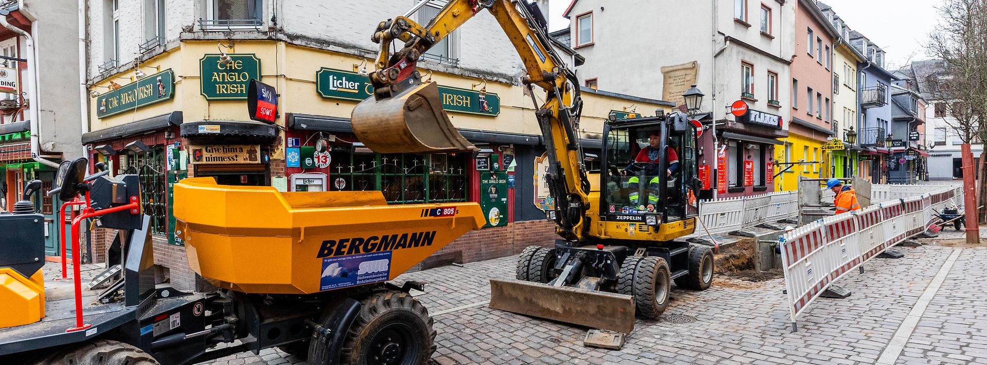 Baustelle Alt-Sachsenhausen