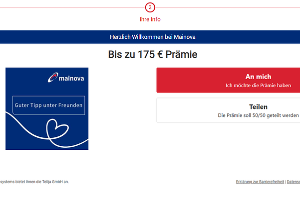 Step Modul zu den Mehrfachempfehlungsbonis