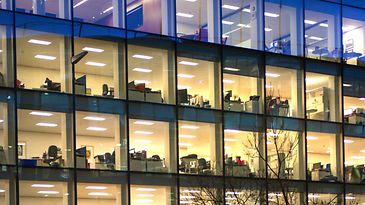 Verglaste Hochhauswand