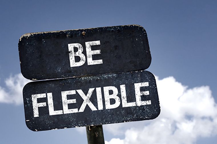 © stock.adobe.com/gustavofrazao Be flexible Schriftzug