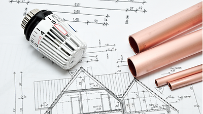 Gebäudepläne und Heizkörperregler