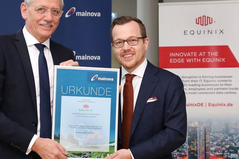 Mainova Equinix Grünstromzertifikat