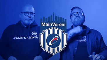 © Mainova Zwei Personen und ein Logo in der Mitte mit dem Text "MainVerein".