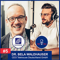 Portraits von Dr. Bela Waldhauser und Podcast-Moderator Marco